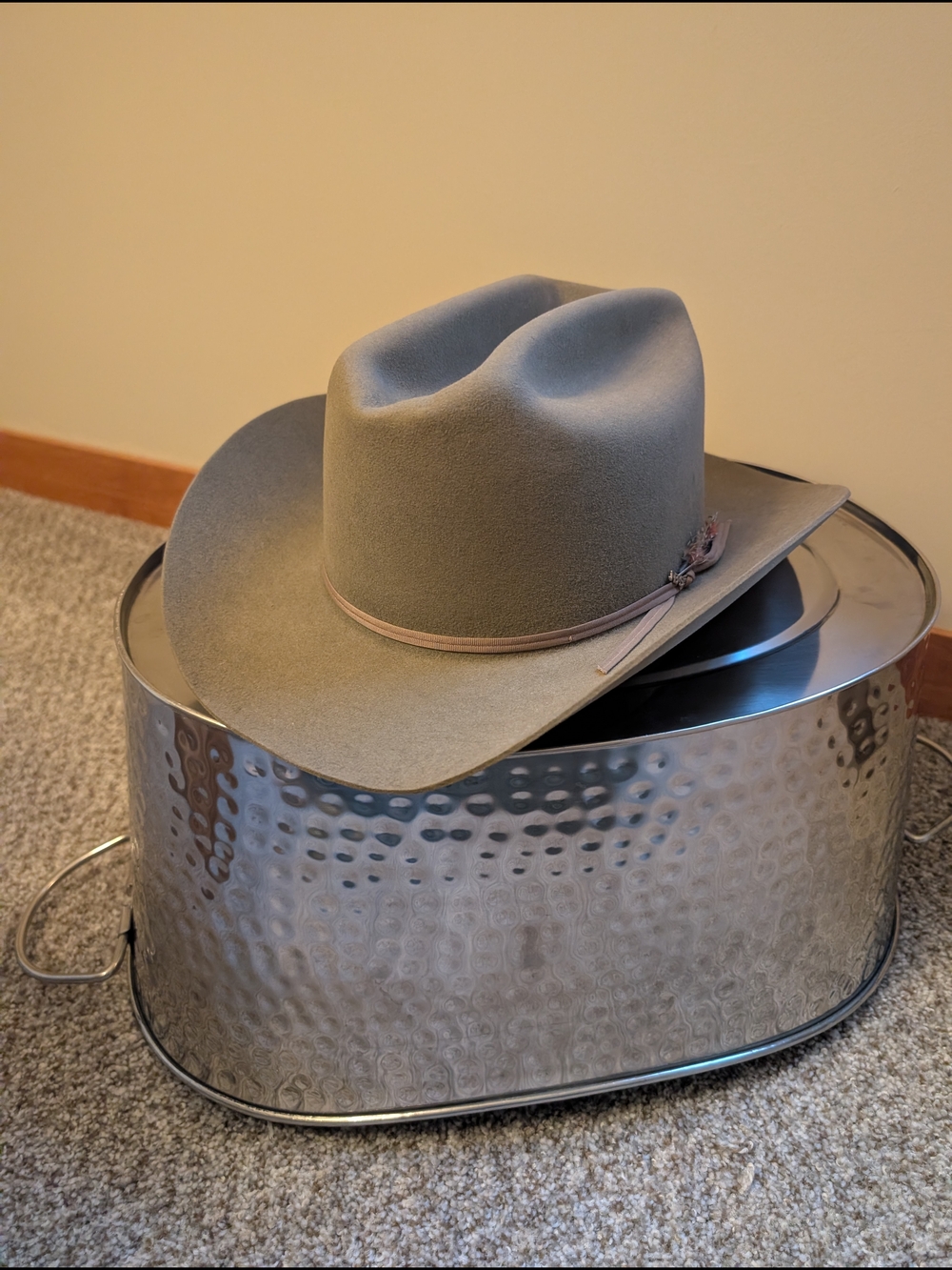 Stetson Taupe Felt Western Cowboy Hat